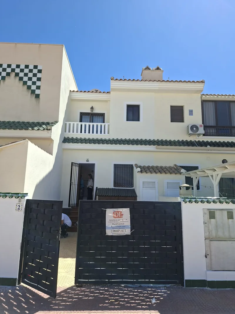 Repainted Costa Blanca townhouse exterior